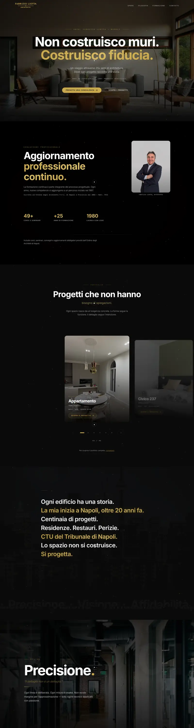 Anteprima del sito di Fabrizio Liotta